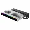 iPega P5S011 falra szerelhető állvány PS5/PS5 Slim/PS5 Pro konzolokhoz, dupla töltőállomás PS5 kontrollerekhez (sérült csomagolás)