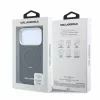 Karl Lagerfeld PU Saffiano Ring Stand MagSafe tok iPhone 18 Pro készülékhez fekete