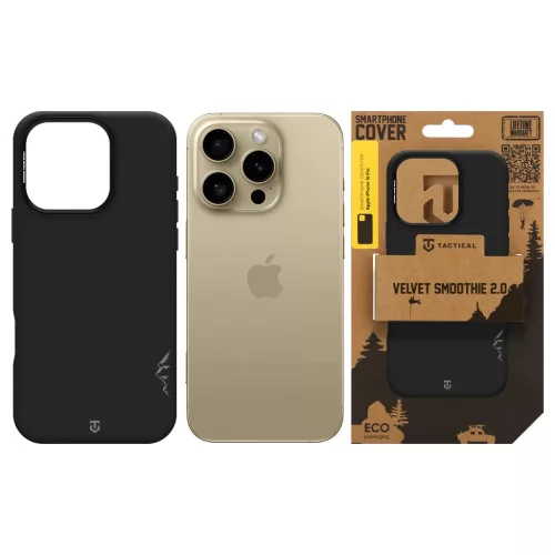 Tactical MagForce Velvet Smoothie 2.0 tok Apple iPhone 16 Pro készülékhez aszfalt