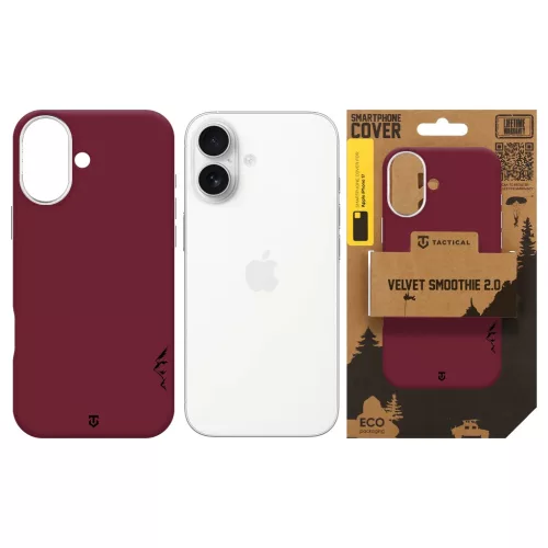 Tactical MagForce Velvet Smoothie 2.0 tok Apple iPhone 17 készülékhez bordó