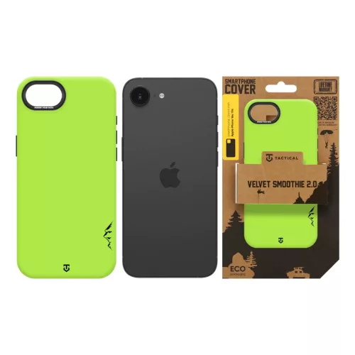 Tactical MagForce Velvet Smoothie 2.0 tok Apple iPhone 16e/17e készülékhez avokádózöld