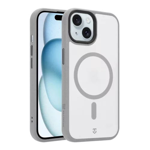 Tactical MagForce Hypersand tok Apple iPhone 15 készülékhez világosszürke