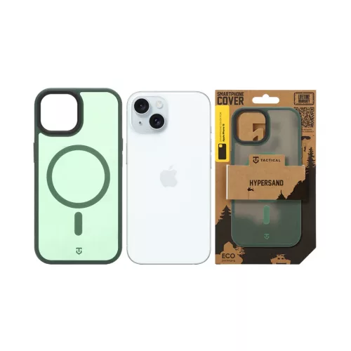 Tactical MagForce Hypersand tok Apple iPhone 15 készülékhez erdei zöld