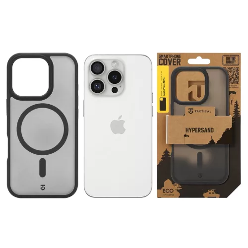Tactical MagForce Hypersand tok Apple iPhone 16 Pro készülékhez aszfalt