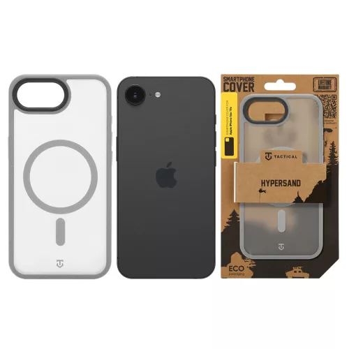 Tactical MagForce Hypersand tok Apple iPhone 16e/17e készülékhez világosszürke