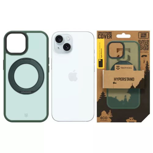 Tactical MagForce Hyperstand tok Apple iPhone 15 készülékhez erdei zöld