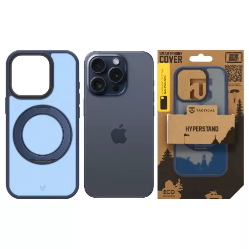 Tactical MagForce Hyperstand tok Apple iPhone 15 Pro készülékhez mélykék