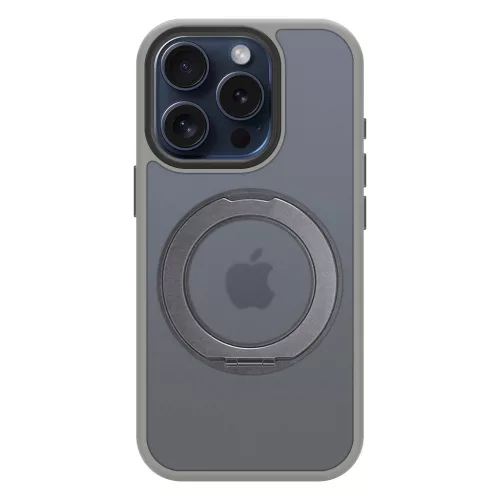 Tactical MagForce Hyperstand tok Apple iPhone 15 Pro készülékhez világosszürke
