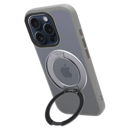 Tactical MagForce Hyperstand tok Apple iPhone 15 Pro készülékhez világosszürke