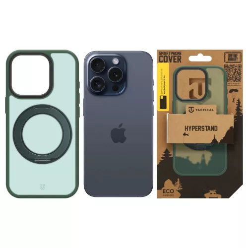 Tactical MagForce Hyperstand tok Apple iPhone 15 Pro készülékhez, erdei zöld