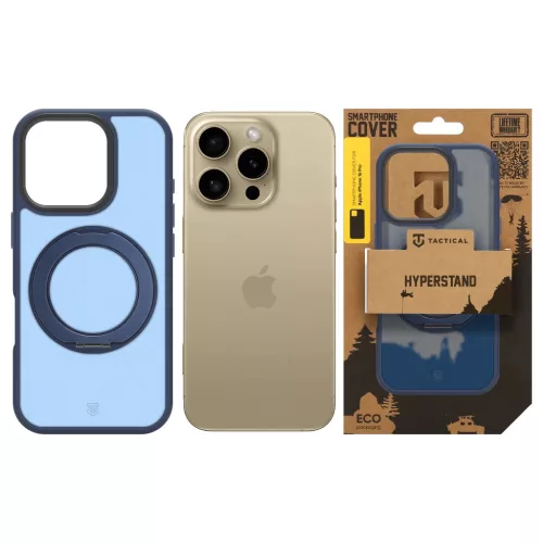 Tactical MagForce Hyperstand tok Apple iPhone 16 Pro készülékhez, mélykék