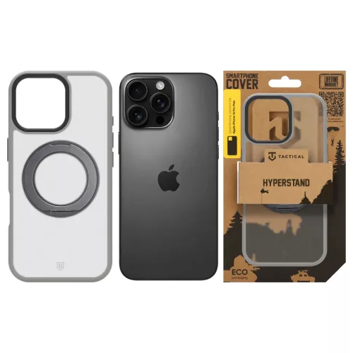 Tactical MagForce Hyperstand tok Apple iPhone 16 Pro Max készülékhez világosszürke