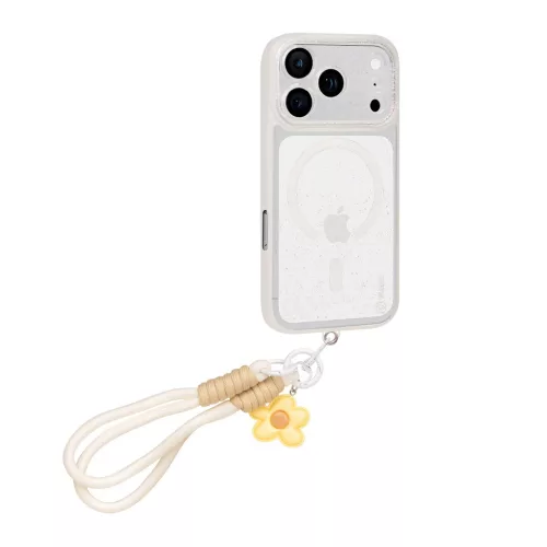 OBAL:ME MagNetix csuklópántos tok Apple iPhone 18 Pro és 17 Pro készülékekhez áttetsző