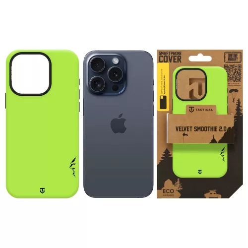 Tactical MagForce Velvet Smoothie 2.0 tok Apple iPhone 15 Pro készülékhez avokádózöld