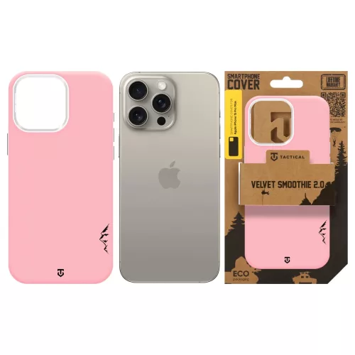 Tactical MagForce Velvet Smoothie 2.0 tok Apple iPhone 15 Pro Max készülékhez rózsaszín