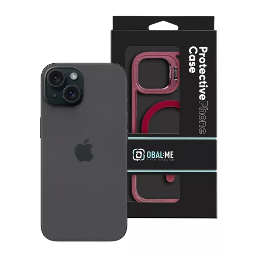 OBAL:ME MagNetix Versa tok Apple iPhone 15 készülékhez borvörös