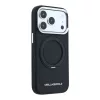 Karl Lagerfeld PU Saffiano gyűrűs kitámasztó MagSafe tok iPhone 18 Pro Max készülékhez fekete