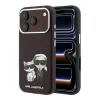 Karl Lagerfeld PU Semi Wrap Smooth Sketch Bodies Magsafe tok iPhone 18 Pro készülékhez bordó