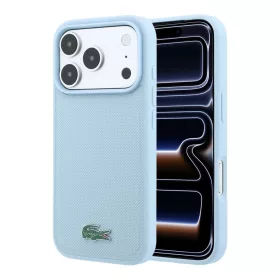   Lacoste PVC Iconic Petit Pique Metal Logo MagSafe tok iPhone 18 Pro Max készülékhez kék