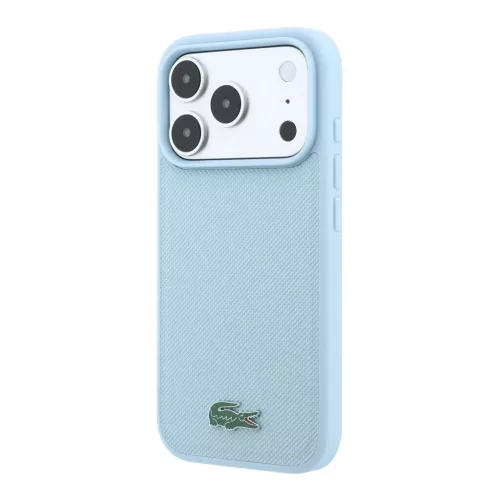 Lacoste PVC Iconic Petit Pique Metal Logo MagSafe tok iPhone 18 Pro Max készülékhez kék