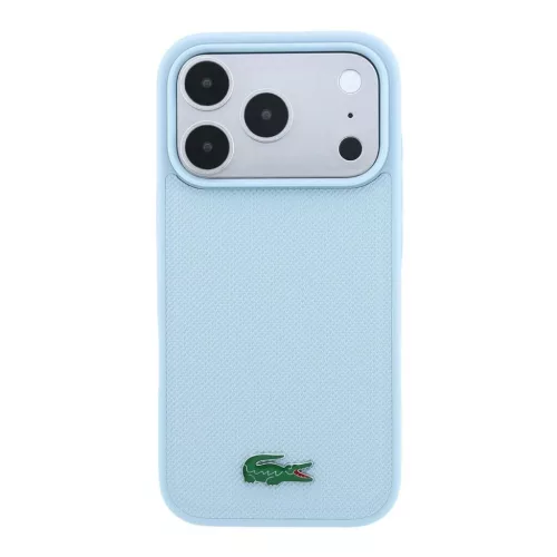 Lacoste PVC Iconic Petit Pique Metal Logo MagSafe tok iPhone 18 Pro Max készülékhez kék