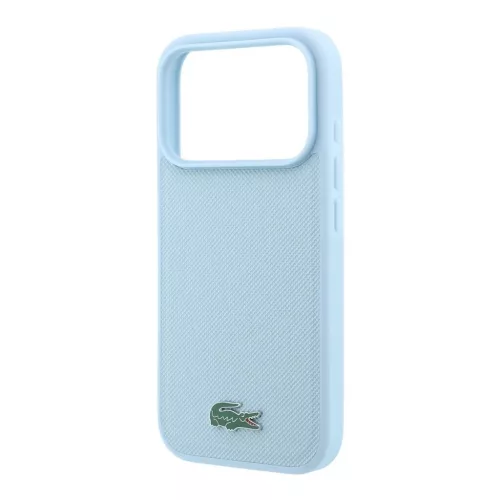 Lacoste PVC Iconic Petit Pique Metal Logo MagSafe tok iPhone 18 Pro Max készülékhez kék