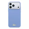 Lacoste PU bőr Champs Elysees arany logós MagSafe tok iPhone 18 Pro készülékhez kék