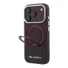 Karl Lagerfeld PU Saffiano Ring Stand MagSafe tok iPhone 18 Pro készülékhez bordó
