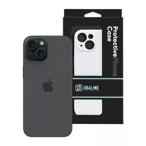 OBAL:ME Glossy Cover tok Apple iPhone 15 készülékhez fehér