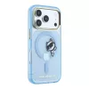 Karl Lagerfeld IML Choupette Peekaboo MagSafe tok iPhone 18 Pro Max készülékhez kék