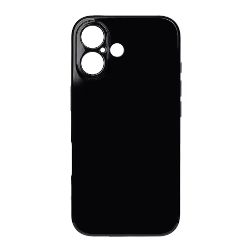 OBAL:ME Glossy Cover tok Apple iPhone 16 készülékhez fekete