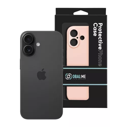 OBAL:ME Glossy Cover tok Apple iPhone 16 készülékhez rózsaszín