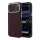 Lacoste PVC Petit Pique Semi Wrap Embossed MagSafe tok iPhone 18 Pro Max készülékhez bordó