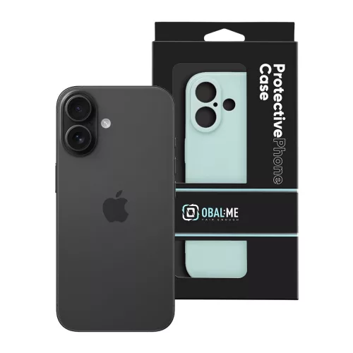 OBAL:ME Glossy Cover tok Apple iPhone 16 készülékhez, menta