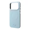 Lacoste PVC Petit Pique Semi Wrap Embossed MagSafe tok iPhone 18 Pro készülékhez kék