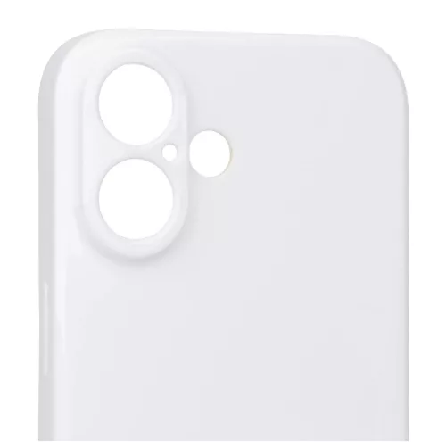 OBAL:ME Glossy Cover tok Apple iPhone 16 készülékhez fehér