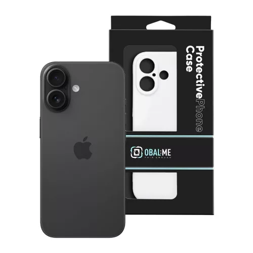 OBAL:ME Glossy Cover tok Apple iPhone 16 készülékhez fehér