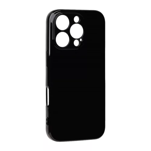 OBAL:ME Glossy Cover tok Apple iPhone 16 Pro készülékhez fekete