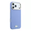 Lacoste PU-bőr Champs Elysees Gold Logo MagSafe tok iPhone 18 Pro Max készülékhez kék