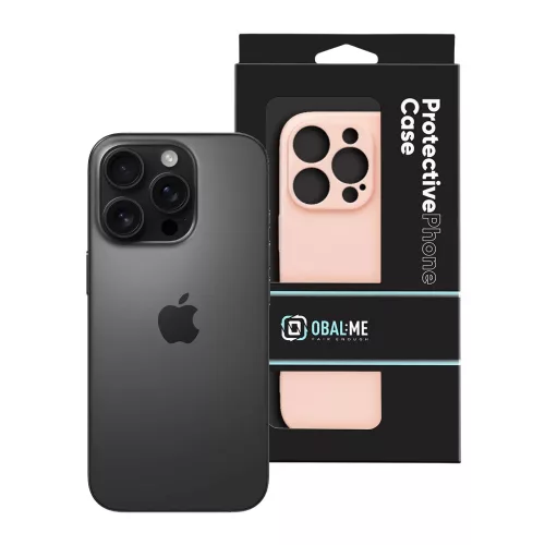 OBAL:ME Glossy Cover tok Apple iPhone 16 Pro készülékhez rózsaszín