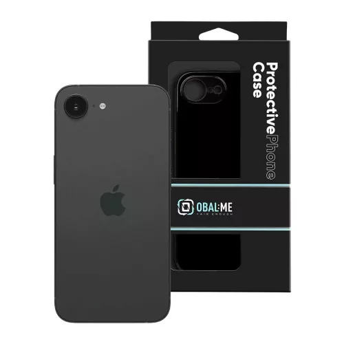 OBAL:ME Glossy Cover tok Apple iPhone 16e/17e készülékhez fekete