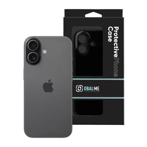 OBAL:ME Glossy Cover tok Apple iPhone 17 készülékhez fekete
