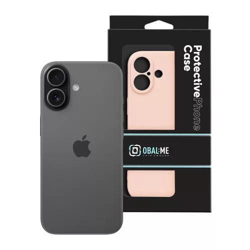 OBAL:ME Glossy Cover tok Apple iPhone 17 készülékhez barackrózsaszín