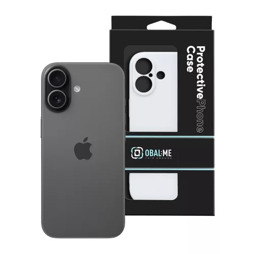 OBAL:ME fényes tok Apple iPhone 17 készülékhez fehér