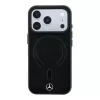 Mercedes műbőr 3D MagSafe tok iPhone 18 Pro készülékhez fekete/ántracit