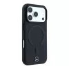 Mercedes műbőr 3D MagSafe tok iPhone 18 Pro készülékhez fekete/ántracit