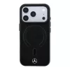Mercedes PU-bőr 3D MagSafe tok iPhone 18 Pro Max készülékhez fekete/antracit