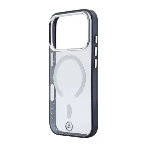 Mercedes PC/TPU Star Pattern MagSafe tok iPhone 18 Pro Max készülékhez átlátszó/fekete
