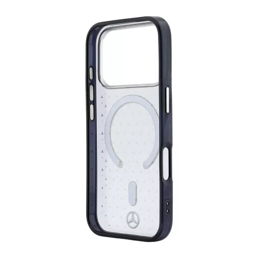 Mercedes PC/TPU Star Pattern MagSafe tok iPhone 18 Pro Max készülékhez átlátszó/fekete