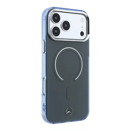 Mercedes PC/TPU dupla rétegű MagSafe tok iPhone 18 Pro Max készülékhez antracit/kék